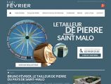 Bruno Février, tailleur de pierres à Saint Méloir des Ondes