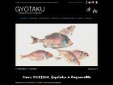 Gyotaku : empreinte de poissons à l'aquarelle par Marc PORRINI à Quiberon