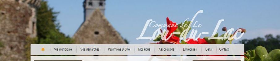 Banniere de Bienvenue sur le site de la ville de Le Lou du Lac