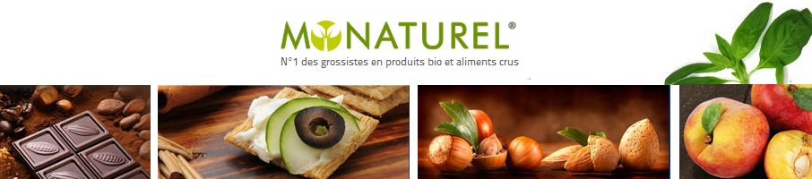 Banniere de Produits bio... 100% crus ! 100% vegan