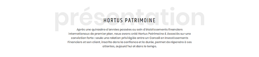 Banniere de Hortus Patrimoine