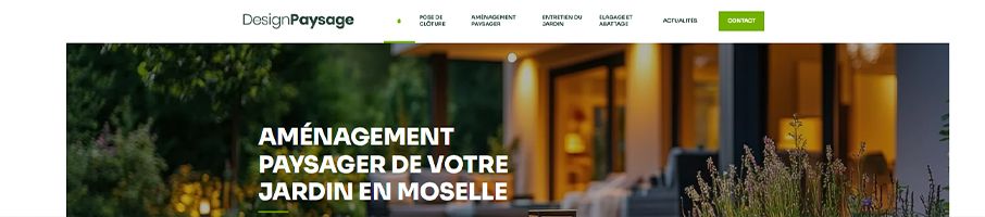 Banniere de Design Paysage