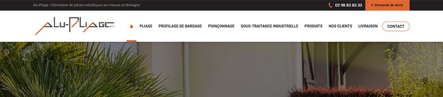 Banniere de Alu Pliage