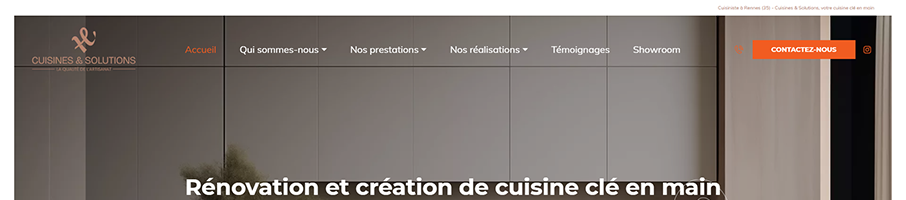Banniere de Cuisines et Solutions 