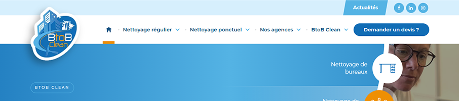 Banniere de BtoB Clean